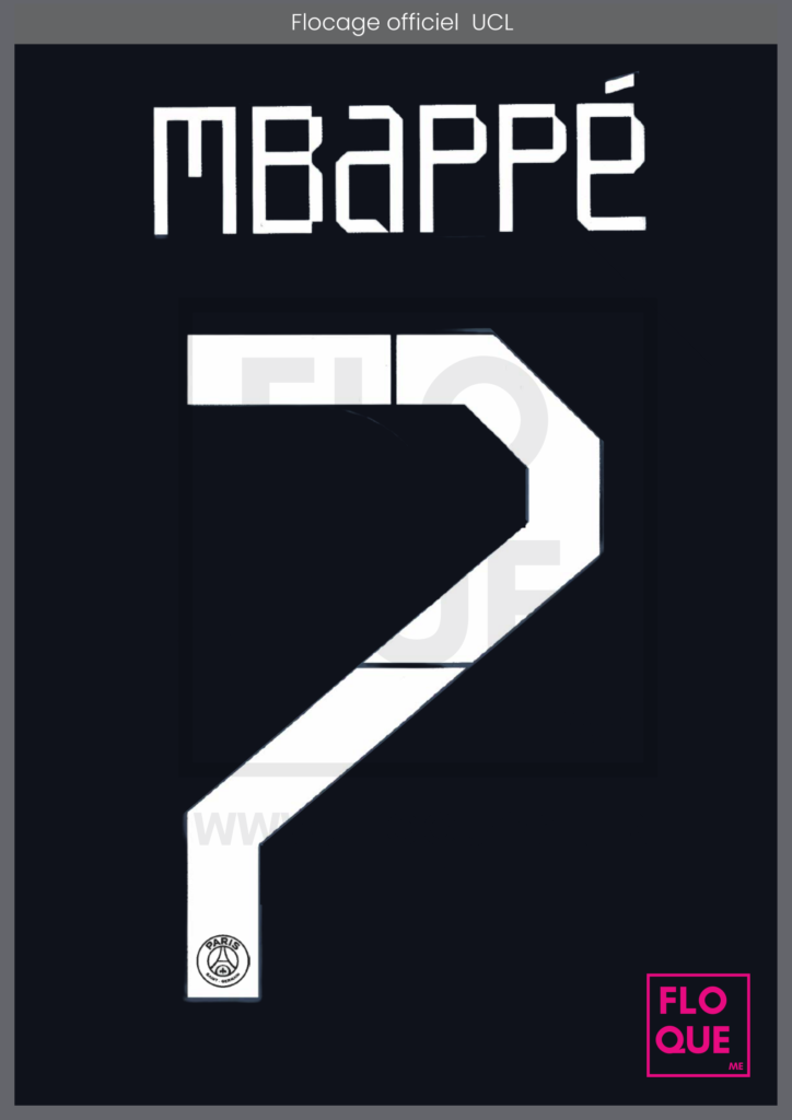 Flocage Officiel - Paris Saint-Germain, Mbappé, 2022/2023, Third, Bleu