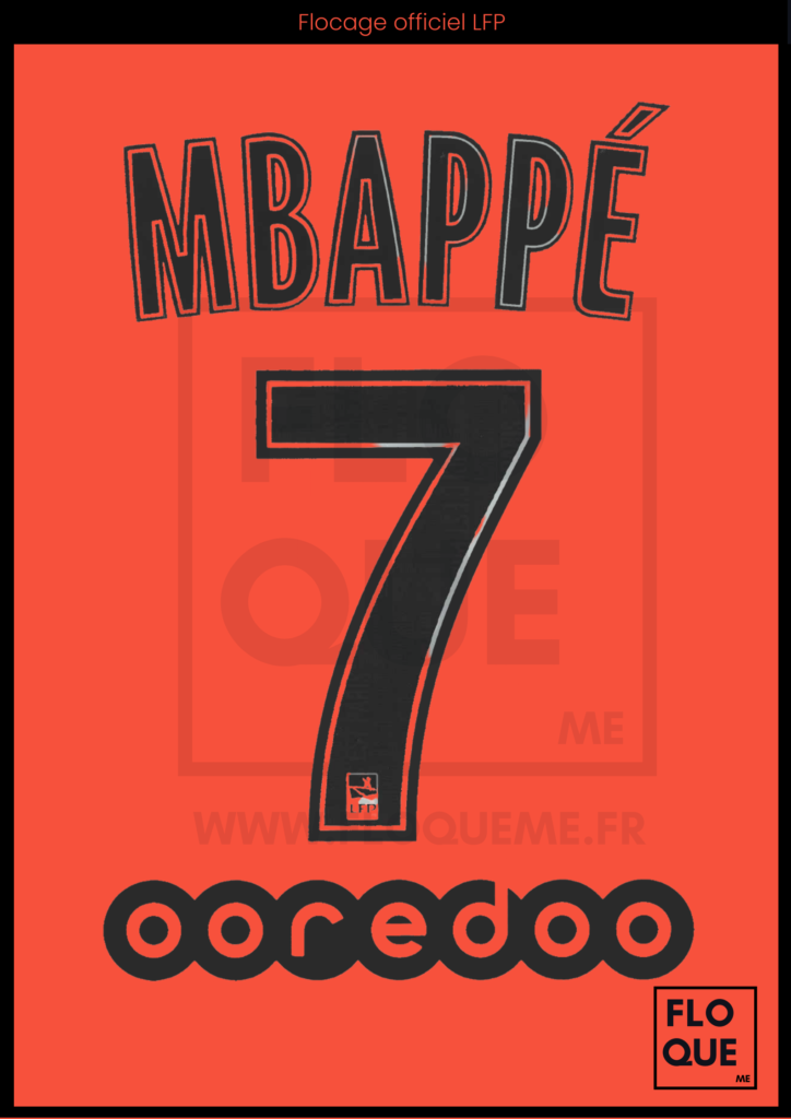 Flocage MBAPPÉ 7 PSG - STYL'FOOT